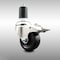 Service Caster 3 Inch 316SS Soft Rubber Swivel 1-1/2 Inch Expanding Stem Caster Lock Brake SCC SCC-SS316TTLEX20S314-SRS-112 - alternate 1